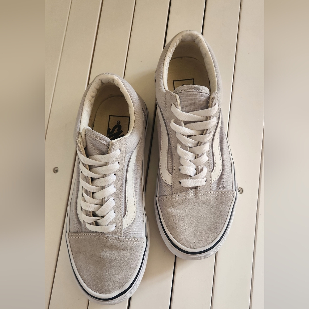 Vans Unisex  Old Skool 'Dawn Grey' Suede Skate Shoes Sneakers Size 6W 4.5M